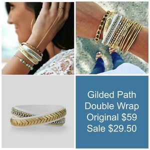 Gilded double wrap bracelet - Stella & Dot